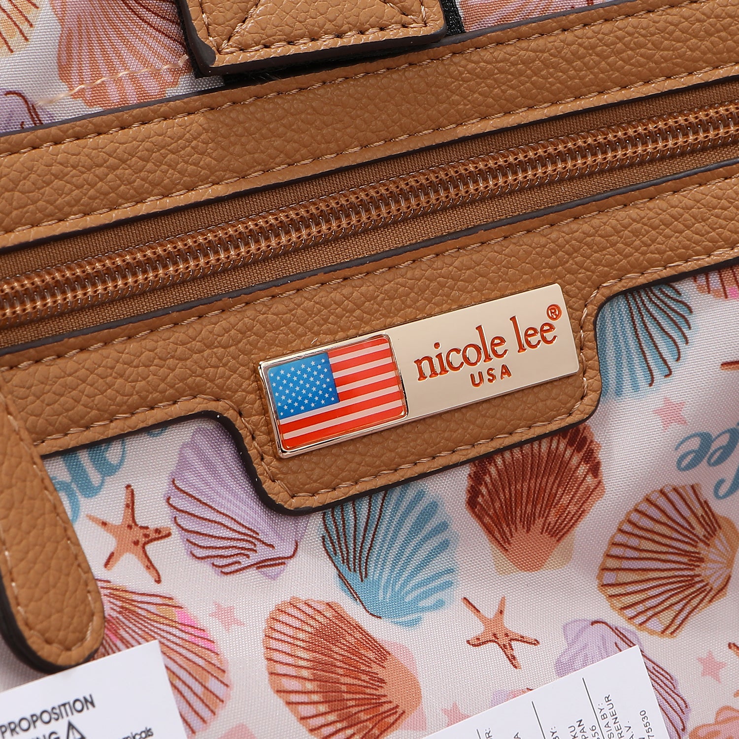 LARGE FASHION BACKPACK WITH USB CHARGING PORT AND BAG (<tc>SUN & SAND</tc>)