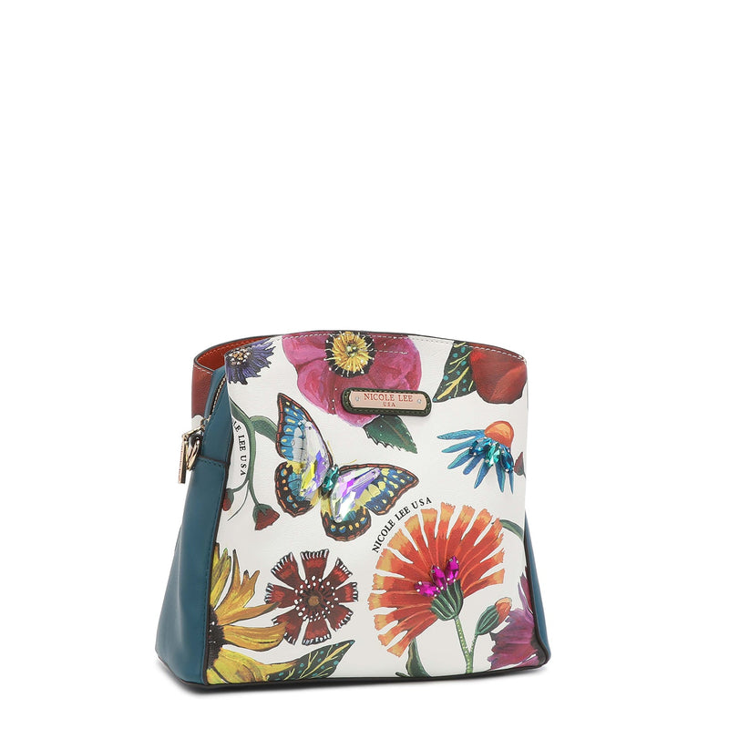 SQUARE CROSSBODY BAG <tc>BUTTER-FLOWER</tc>