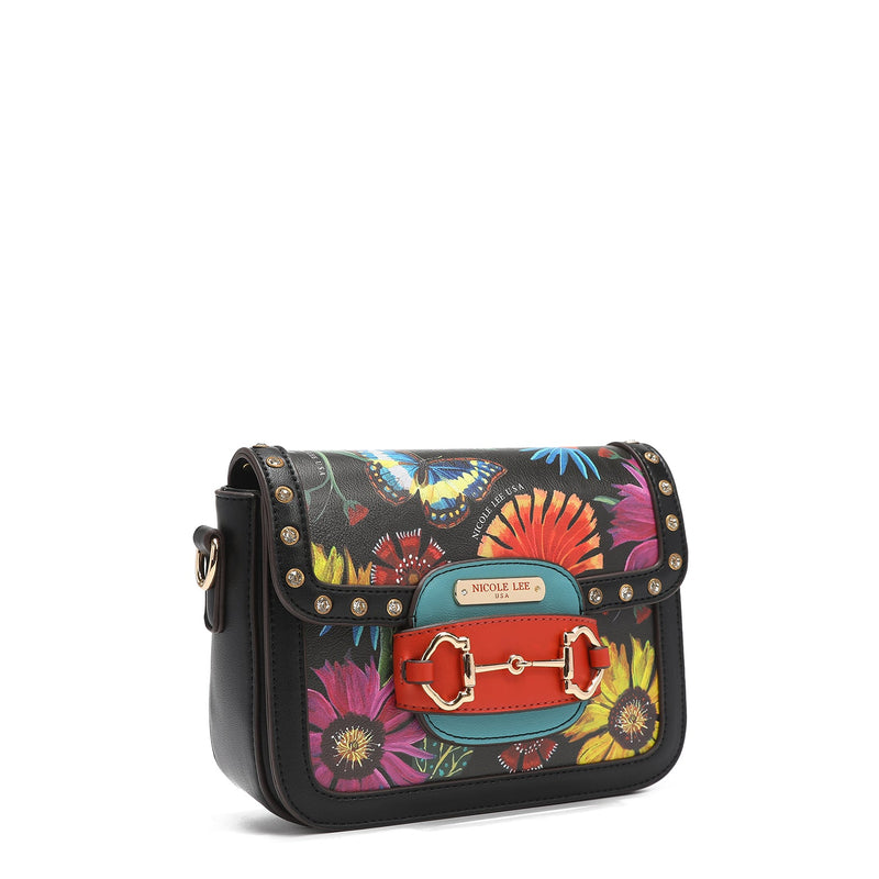 CROSSBODY WITH FLAP <tc>BUTTER-FLOWER</tc>