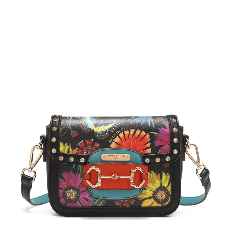 CROSSBODY WITH FLAP <tc>BUTTER-FLOWER</tc>