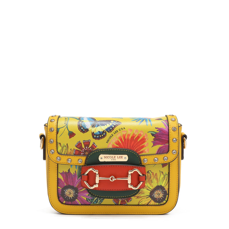 CROSSBODY WITH FLAP <tc>BUTTER-FLOWER</tc>