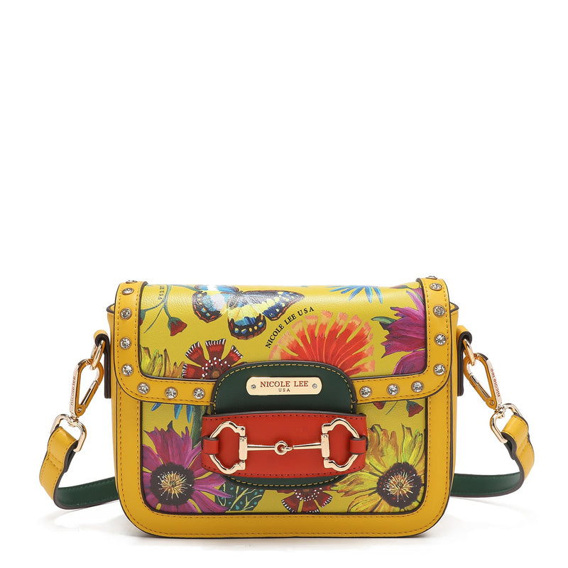 CROSSBODY WITH FLAP <tc>BUTTER-FLOWER</tc>