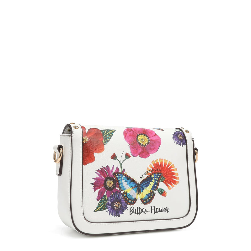 CROSSBODY WITH FLAP <tc>BUTTER-FLOWER</tc>