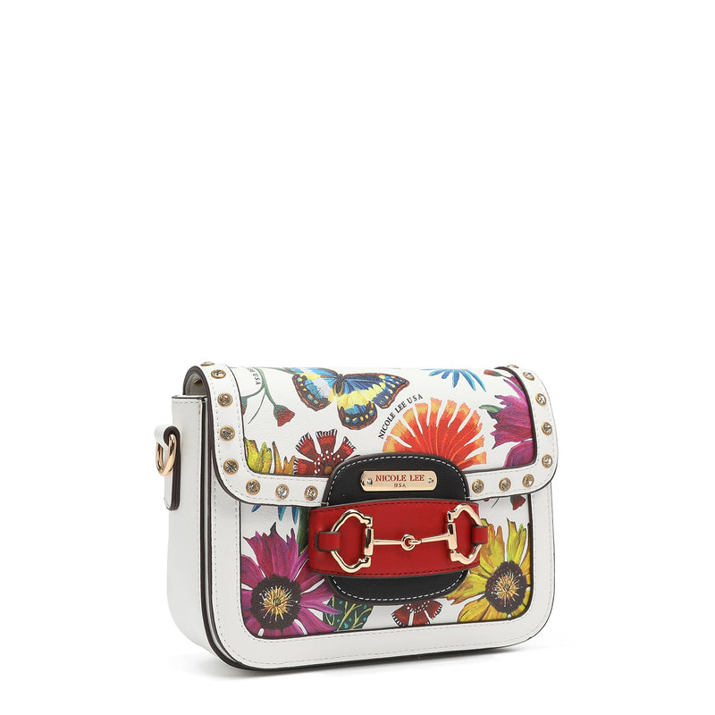 CROSSBODY WITH FLAP <tc>BUTTER-FLOWER</tc>