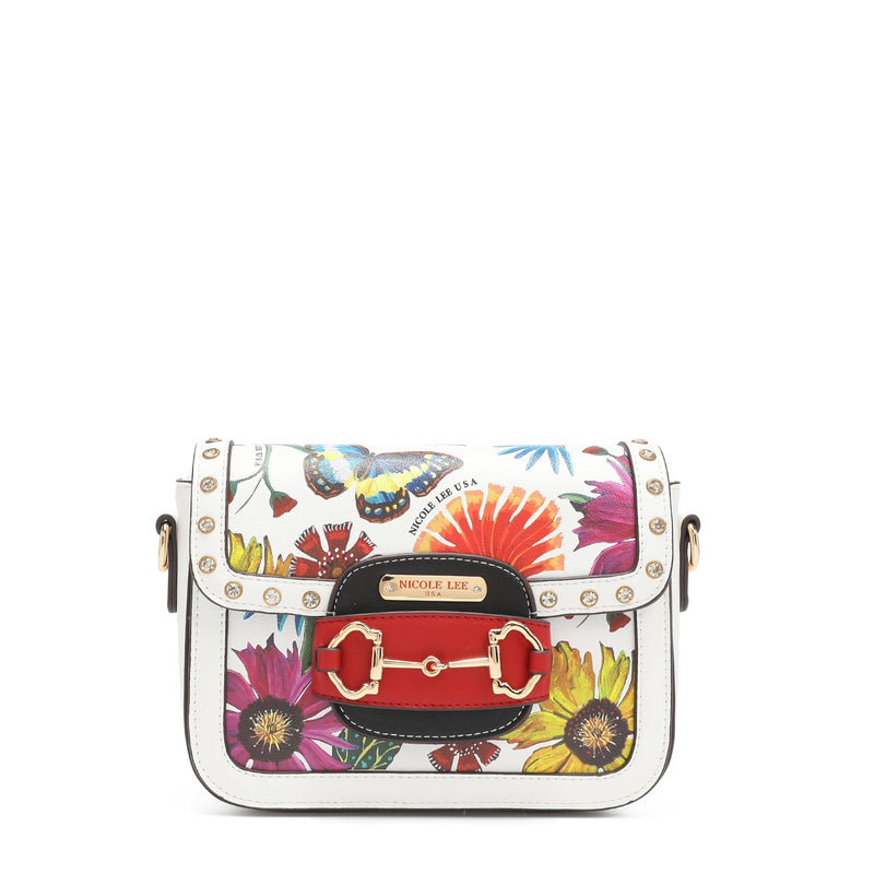 CROSSBODY WITH FLAP <tc>BUTTER-FLOWER</tc>