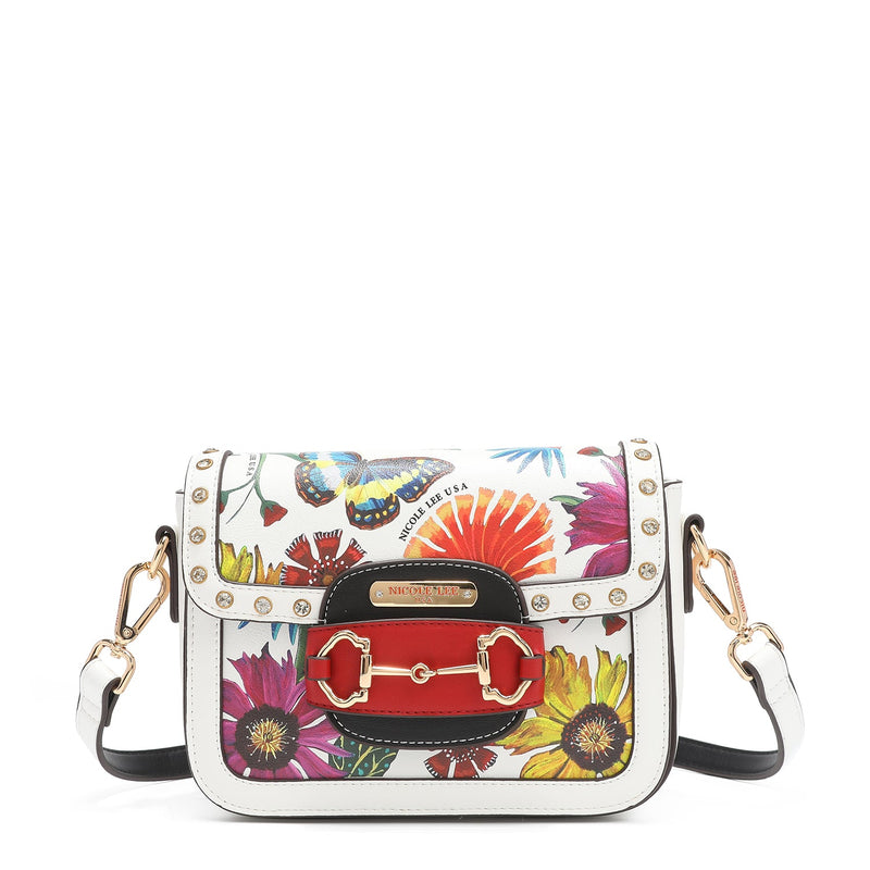 CROSSBODY WITH FLAP <tc>BUTTER-FLOWER</tc>