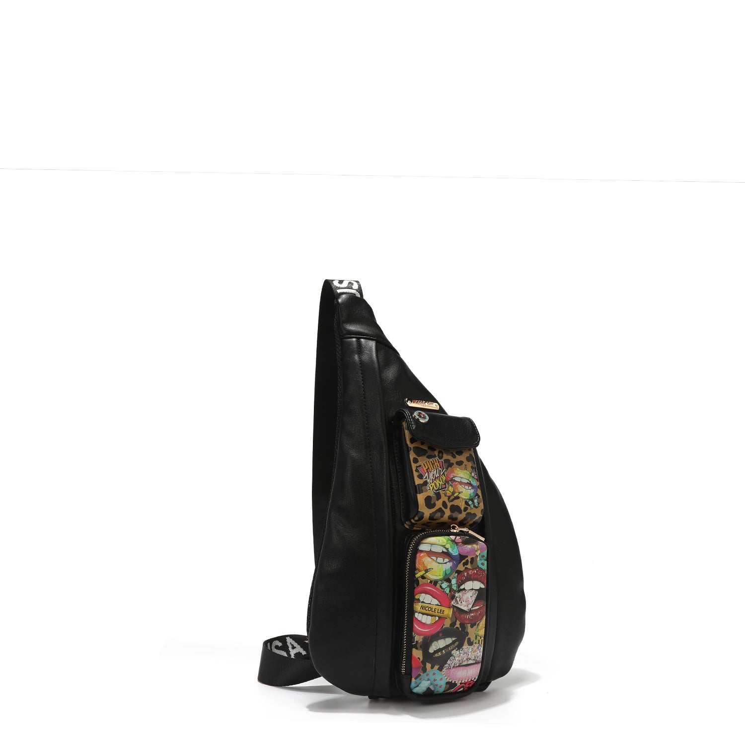 Cross backpack with outer pockets
