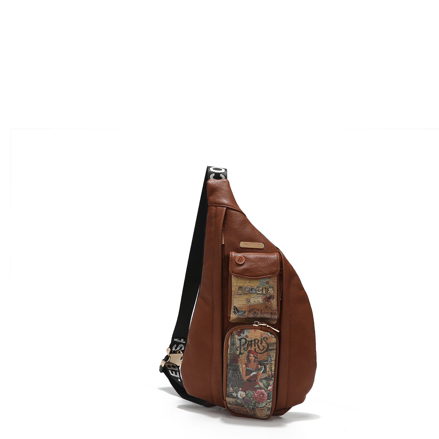 Cross backpack with outer pockets
