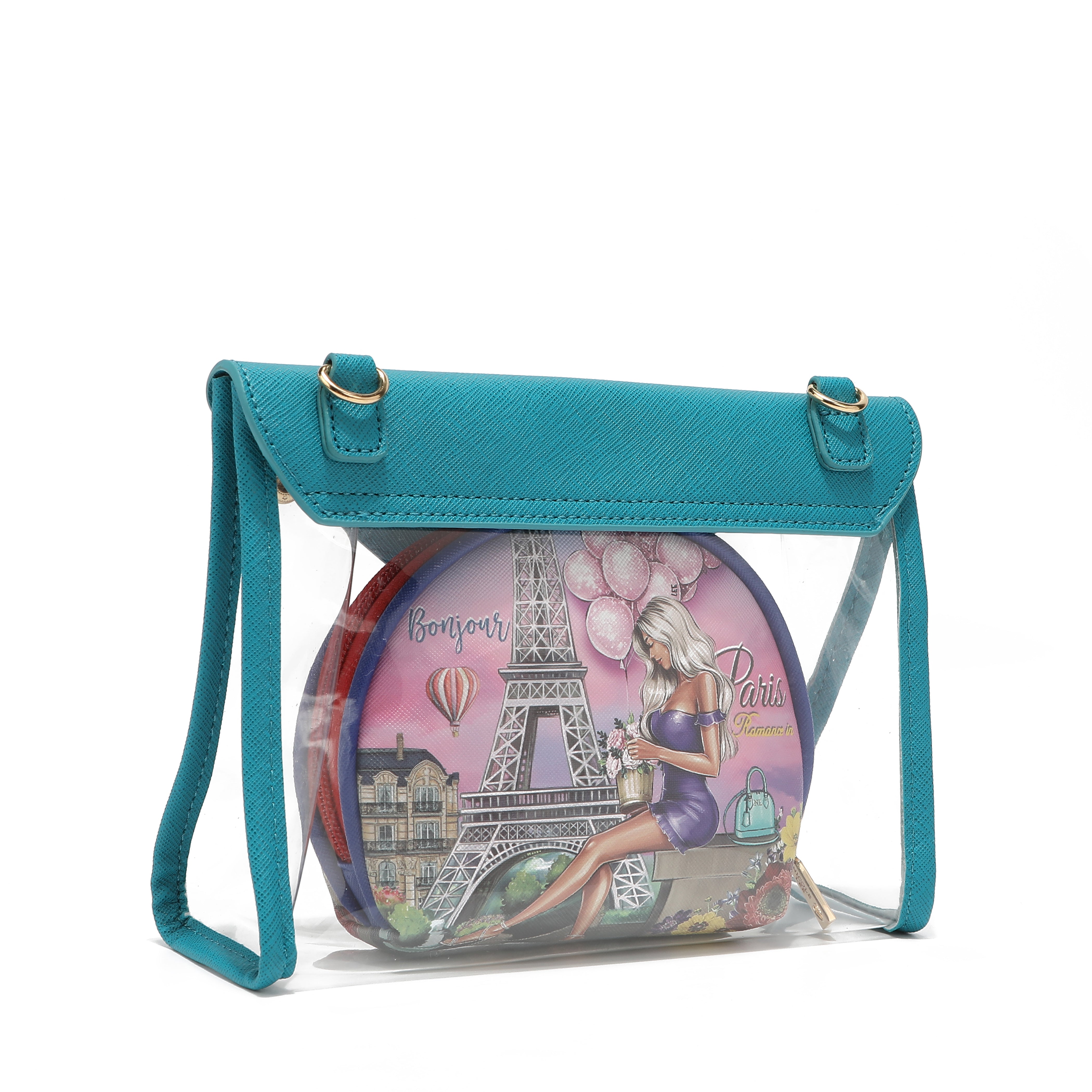 2 -piece bandolera for cosmetics