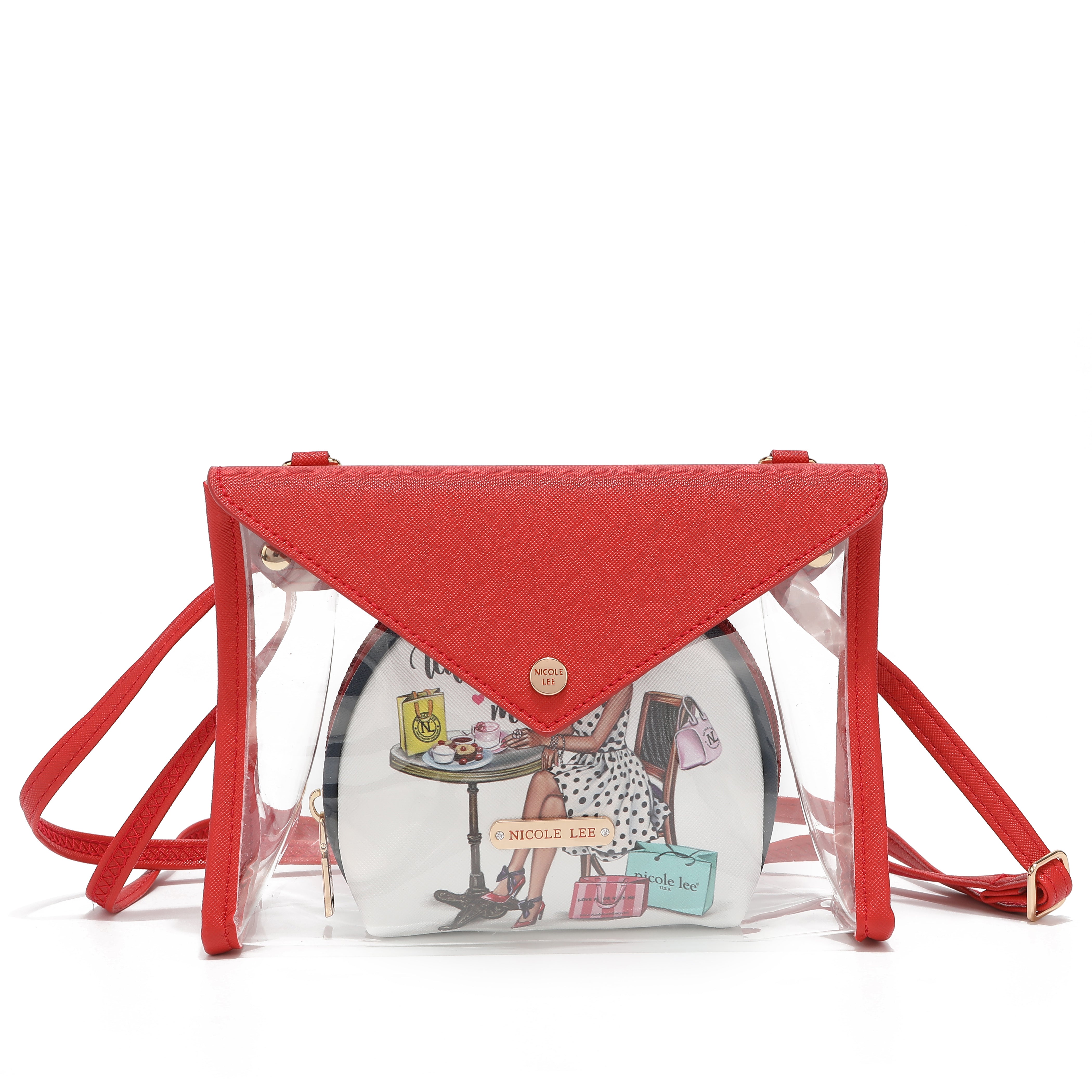 2 -piece bandolera for cosmetics