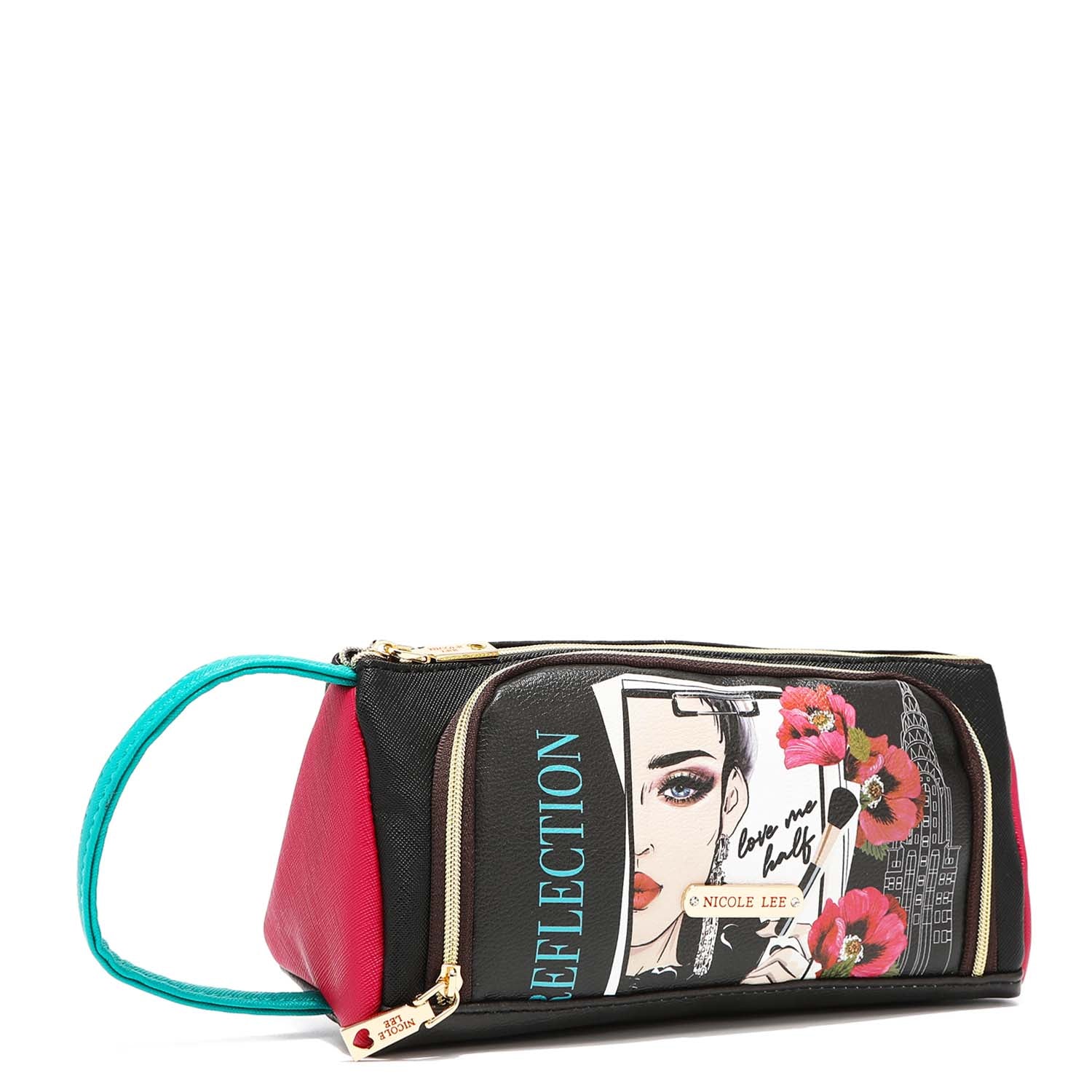 Cosmetiquero with zipper