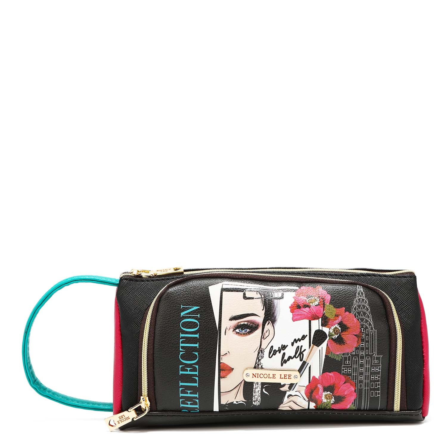 Cosmetiquero with zipper