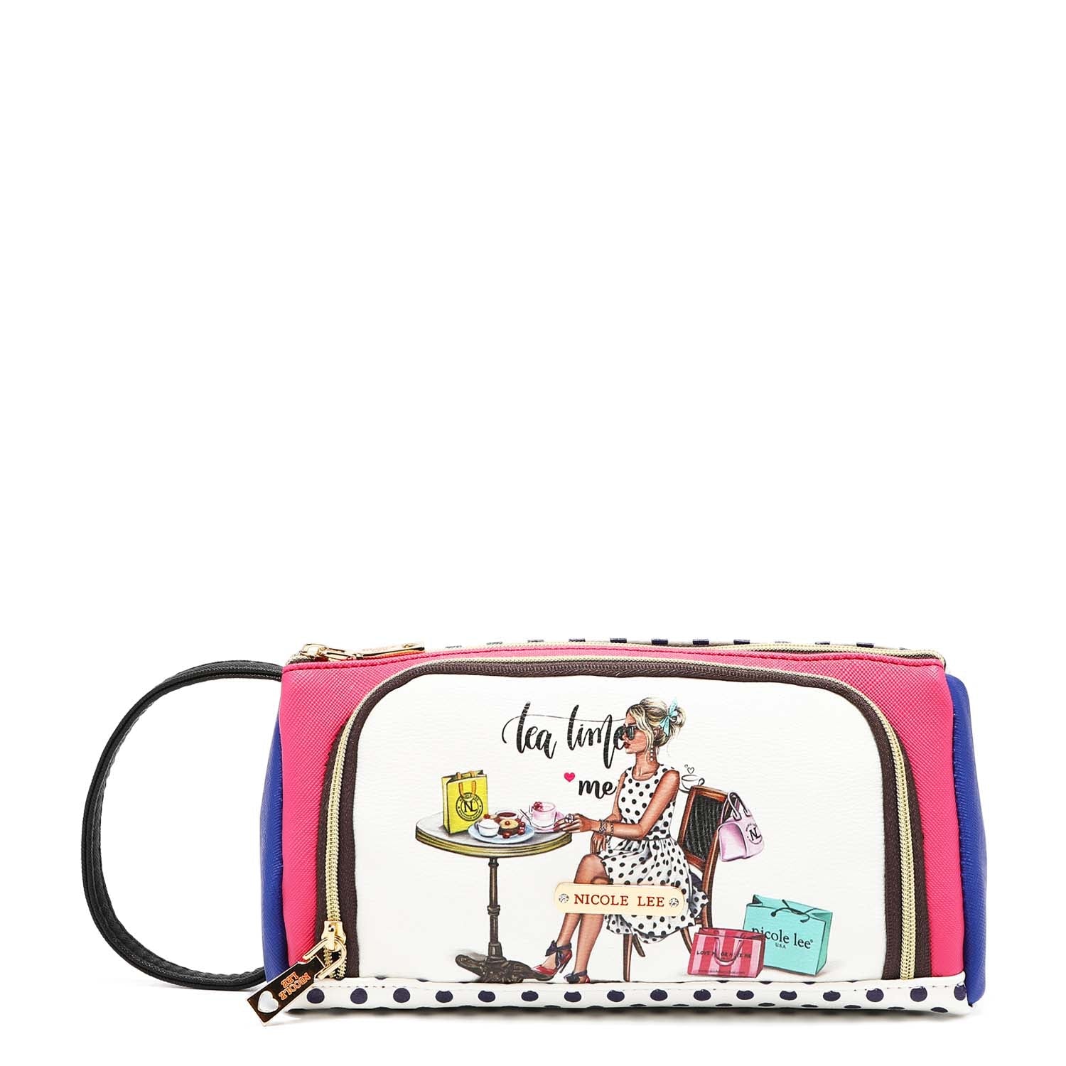 Cosmetiquero with zipper