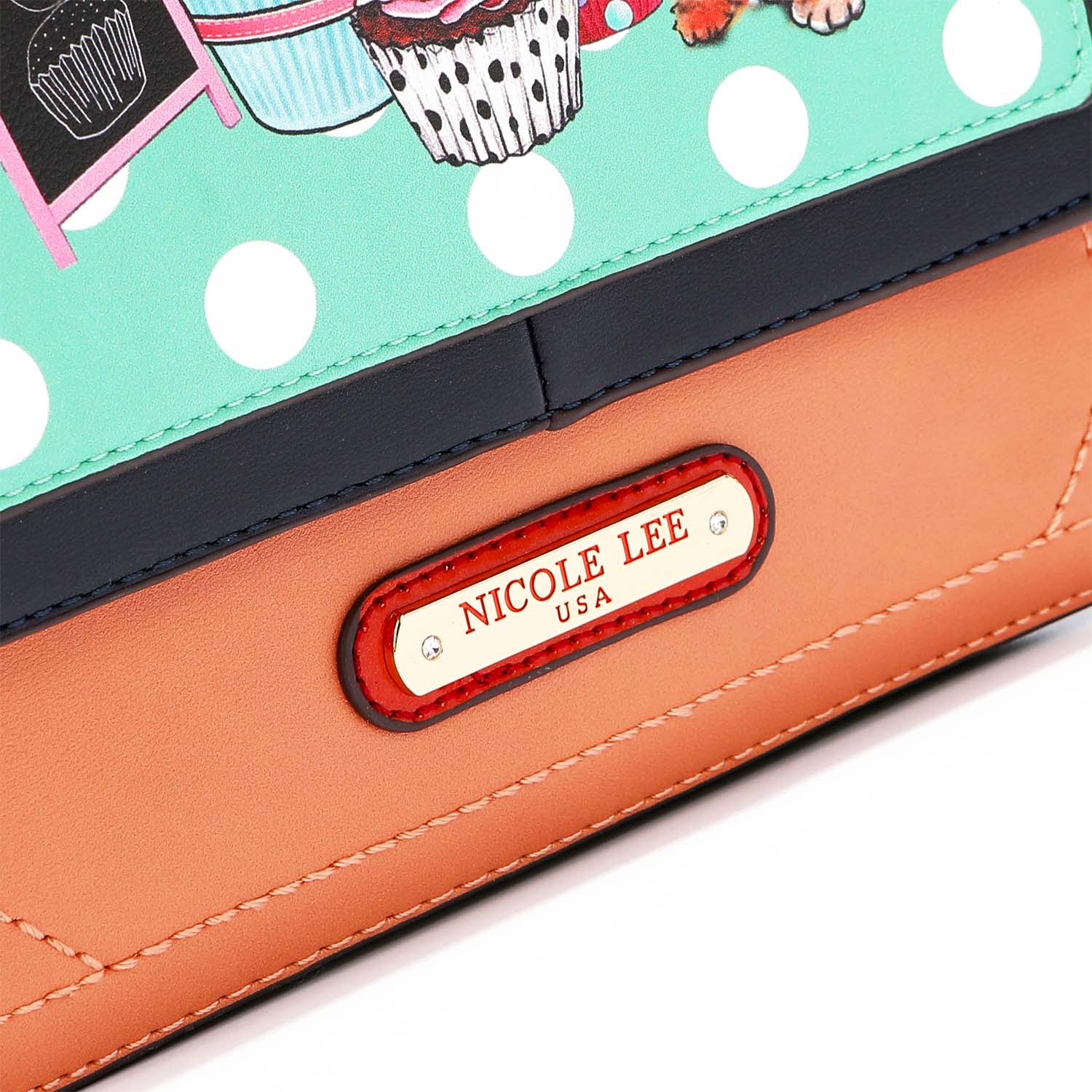 "CUPCAKE DOG" 2-PIECE CROSSBODY BAG