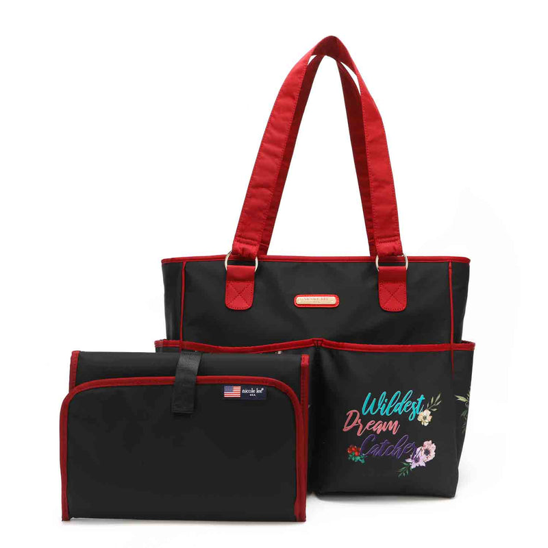 MODERN MULTIFUNCTIONAL DIAPER BAG WITH CHANGING PAD