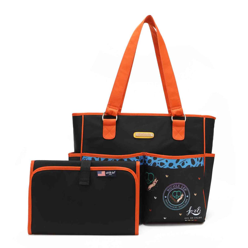 MODERN MULTIFUNCTIONAL DIAPER BAG WITH CHANGING PAD