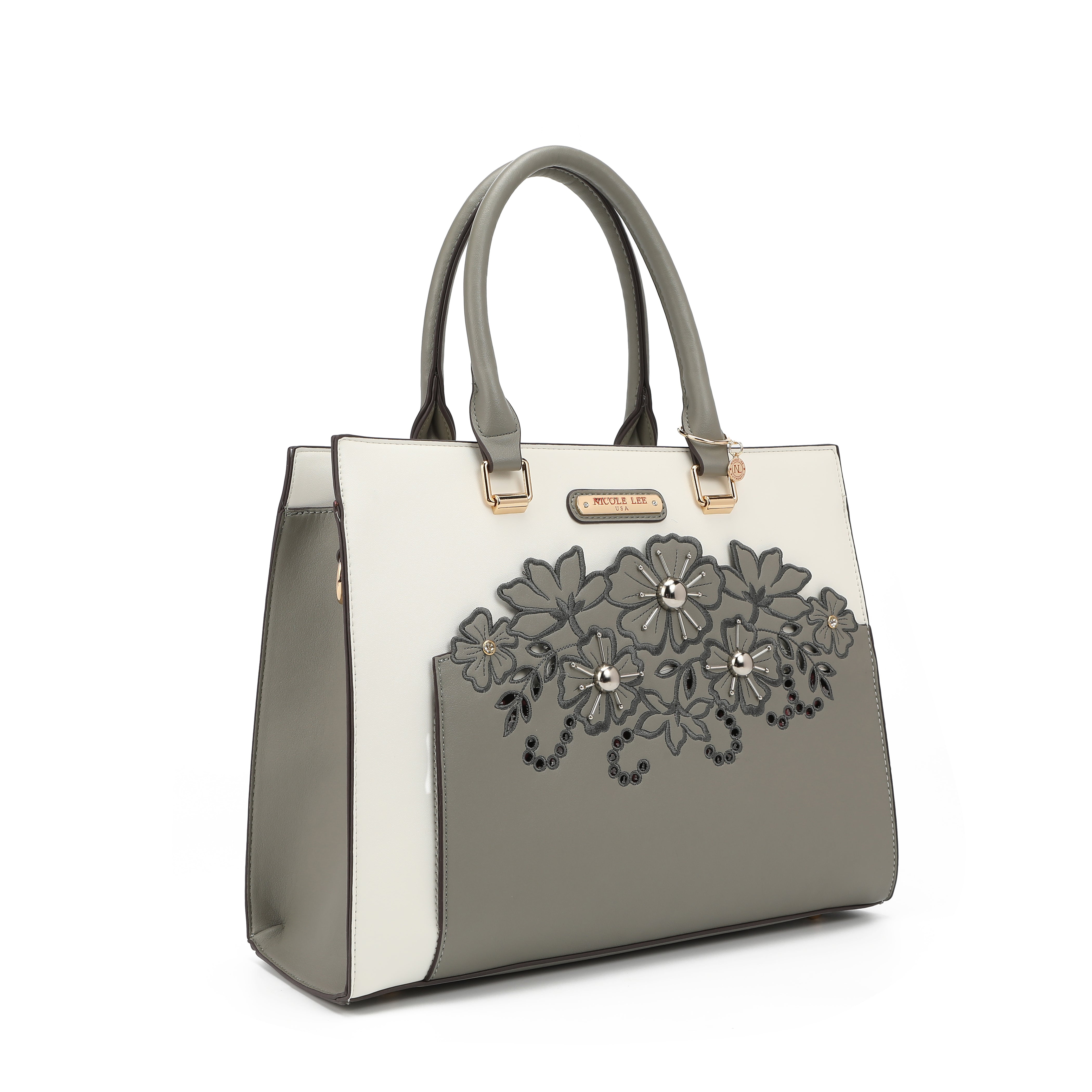 Bag with floral embroidery