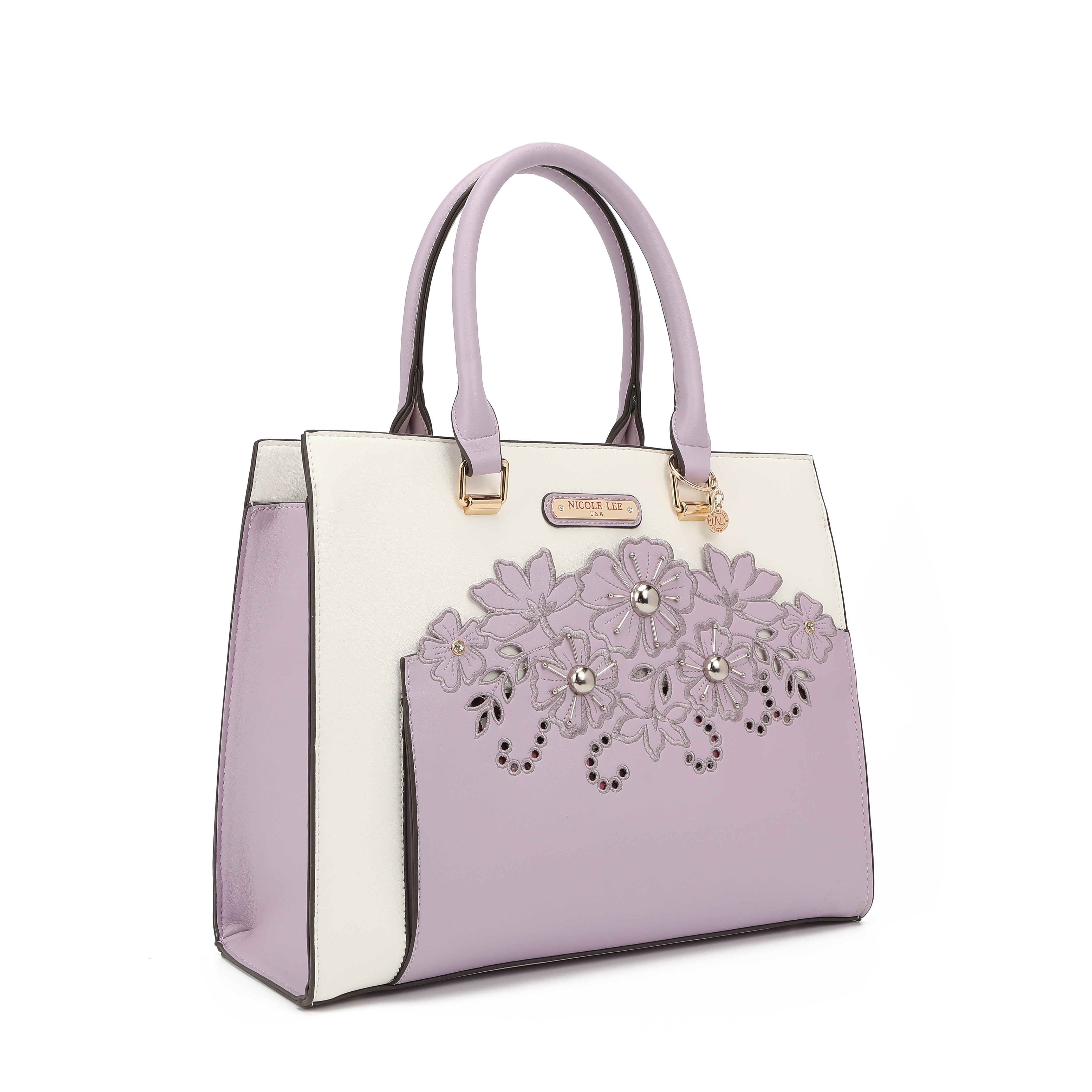 Bag with floral embroidery