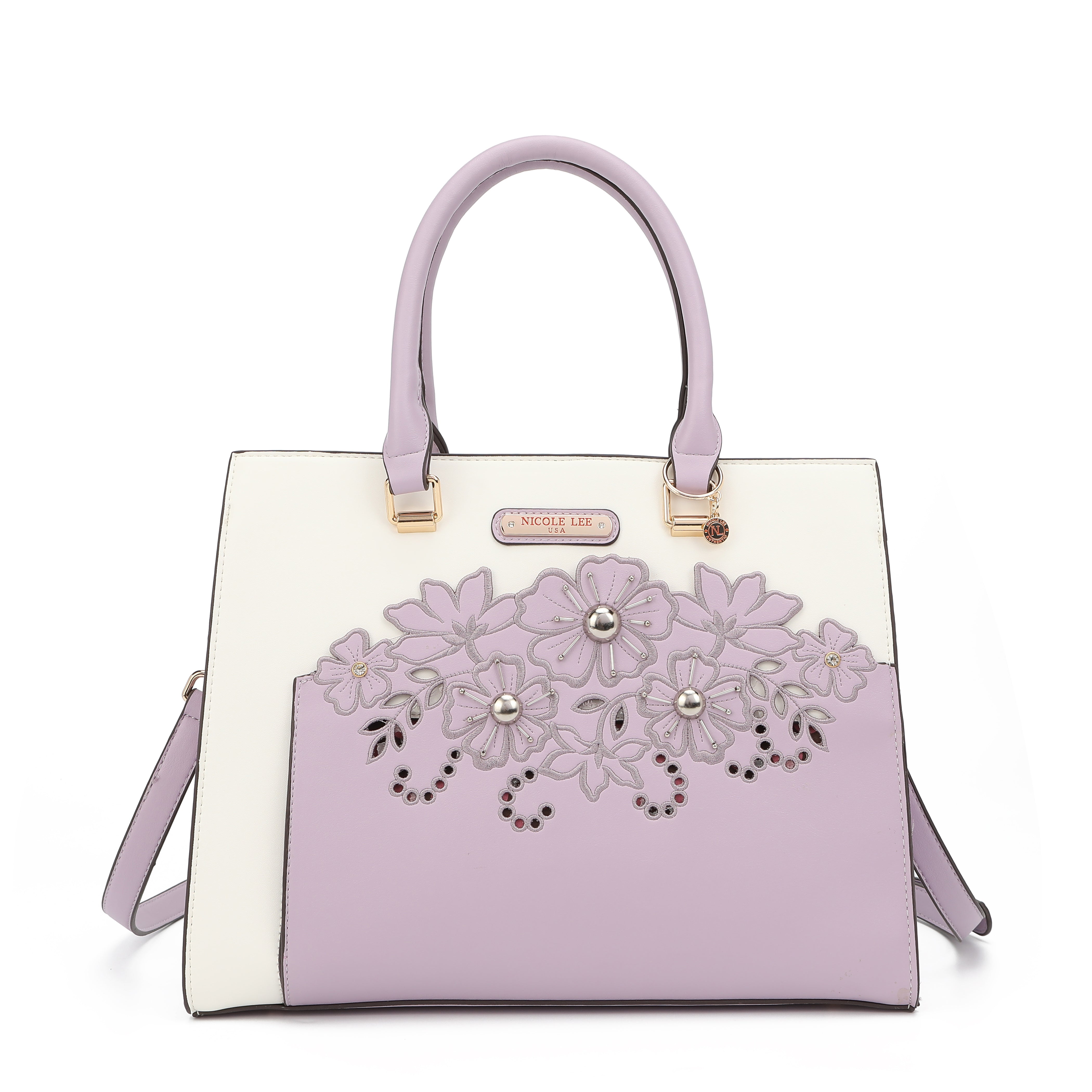 Bag with floral embroidery