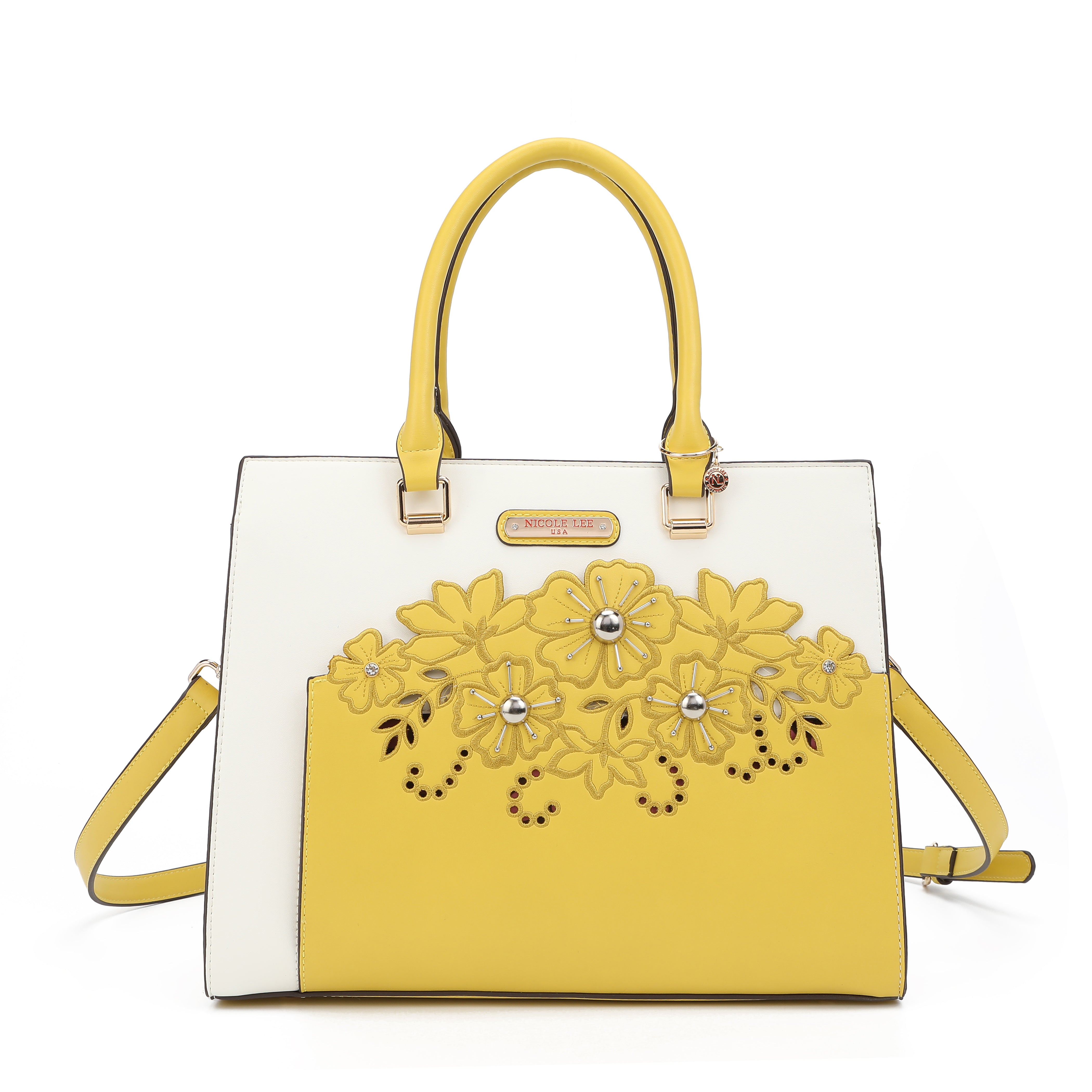 Bag with floral embroidery