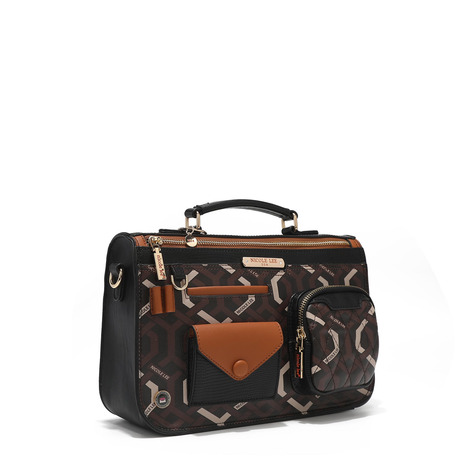 "GEOMETRIC" SMALL MESSENGER BAG