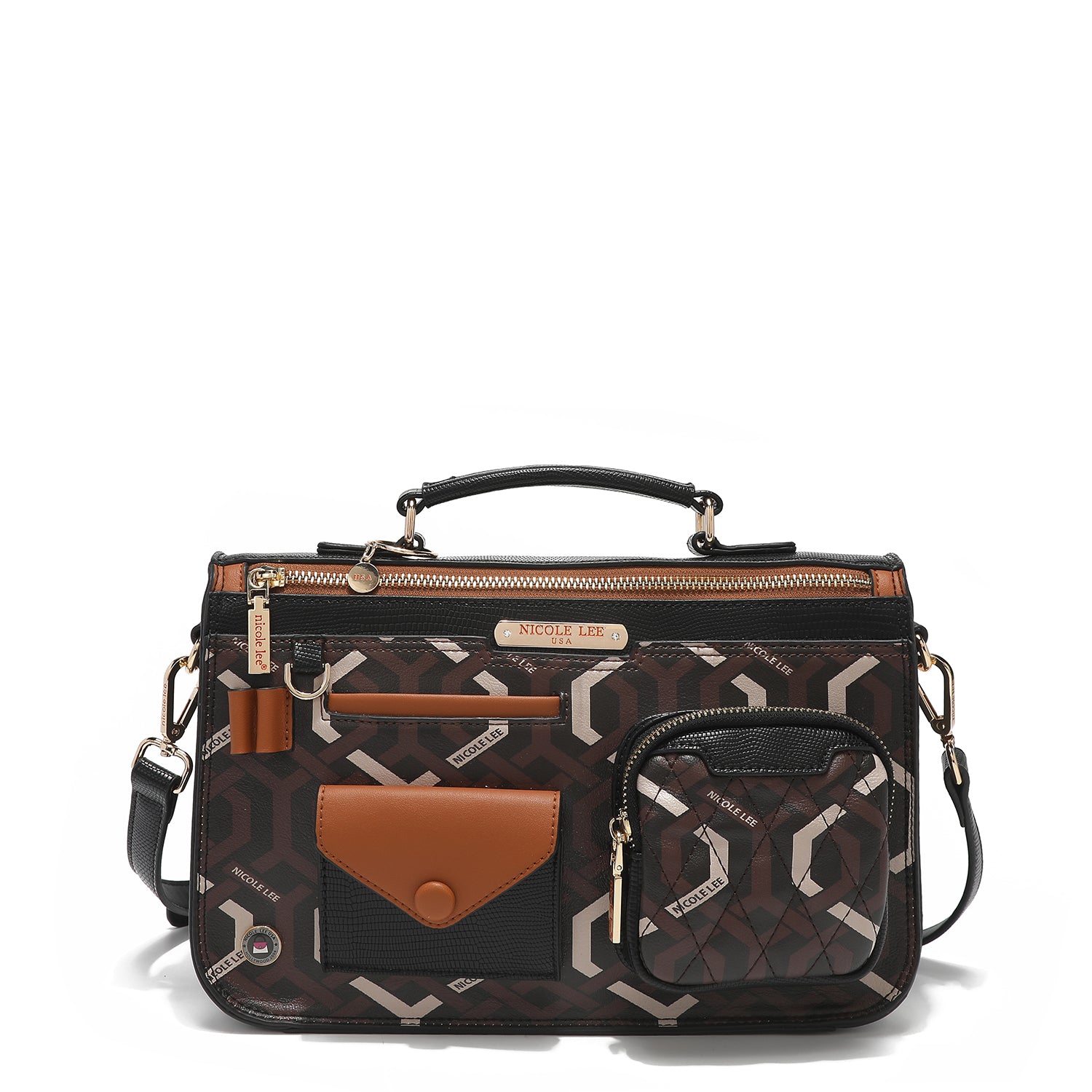 "GEOMETRIC" SMALL MESSENGER BAG