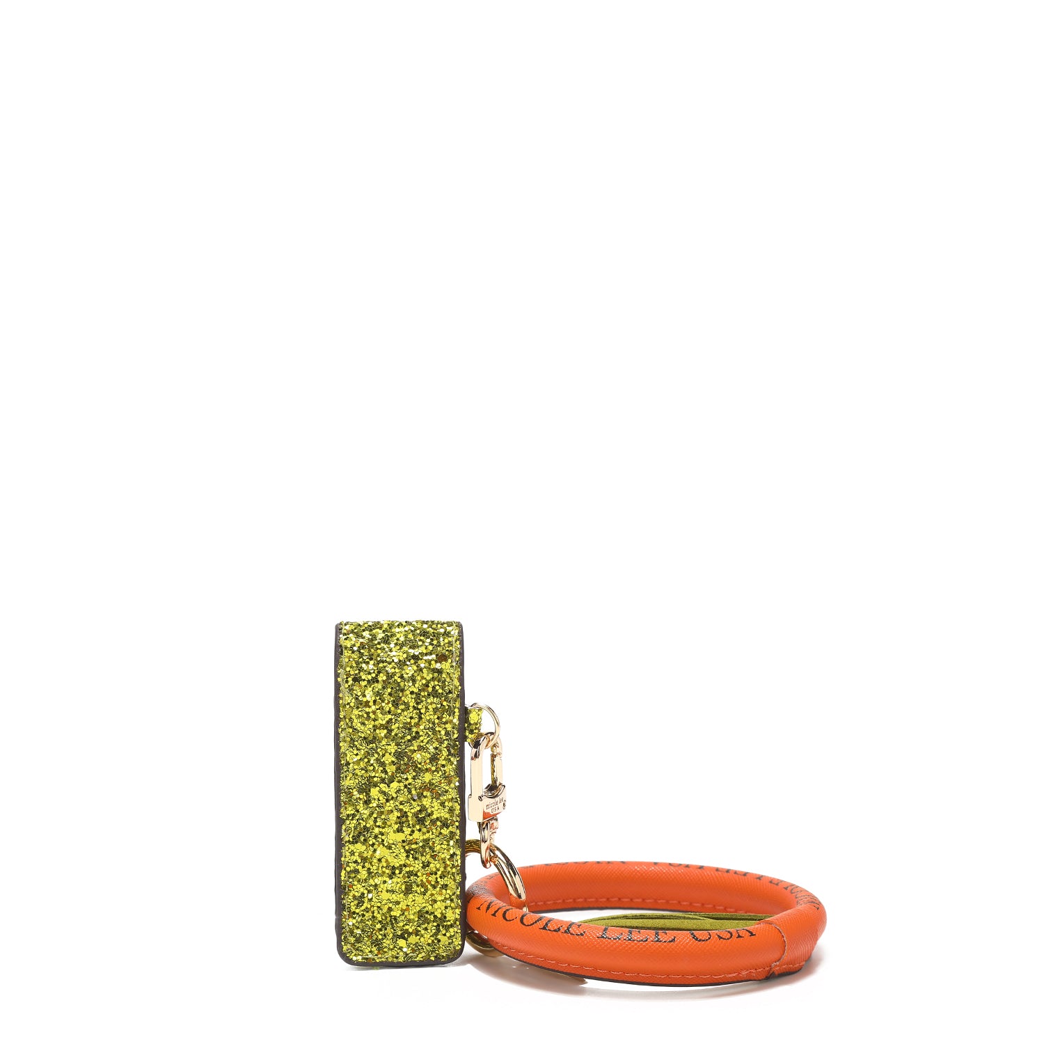 Bracelet keychain with lip brightness case