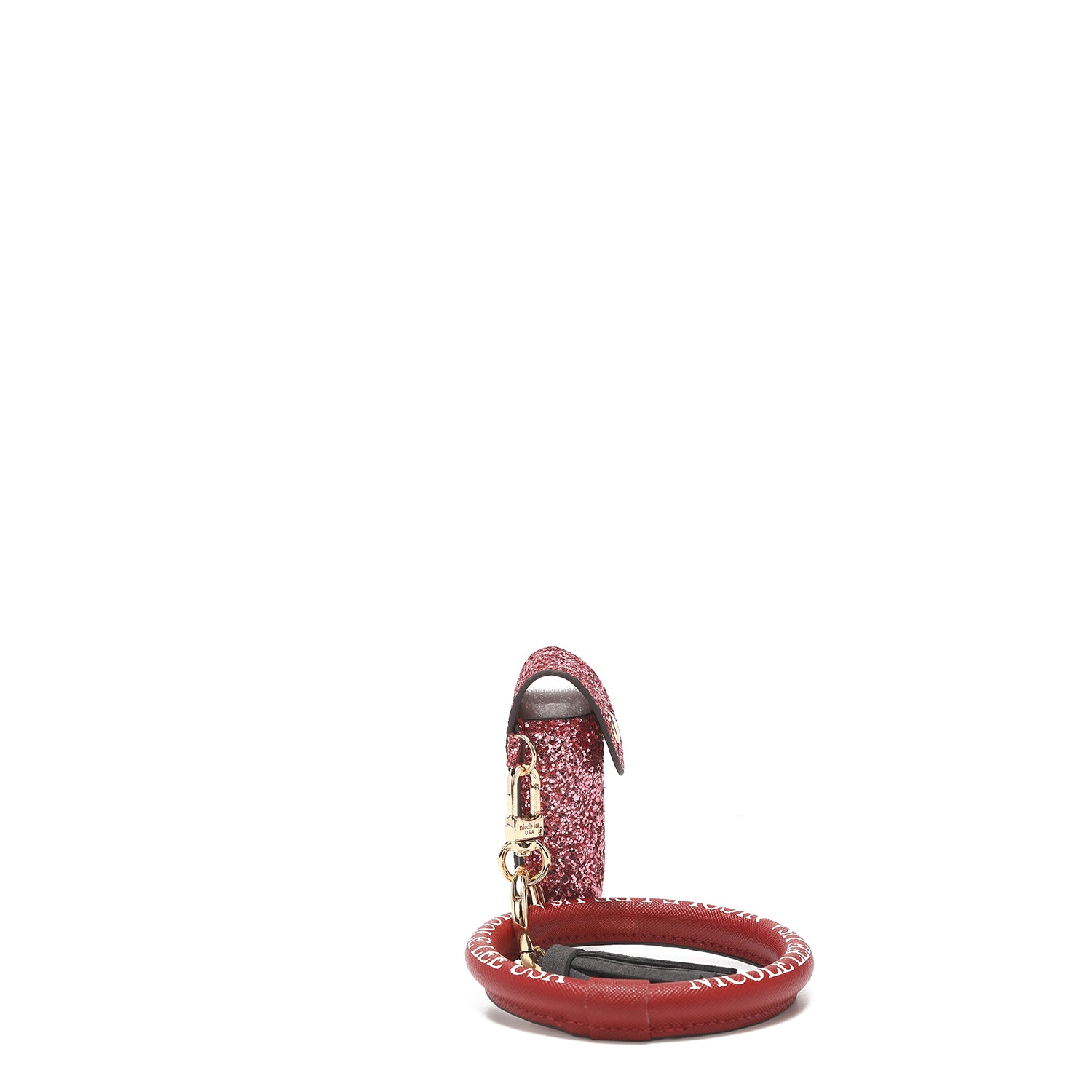 Bracelet keychain with lip brightness case