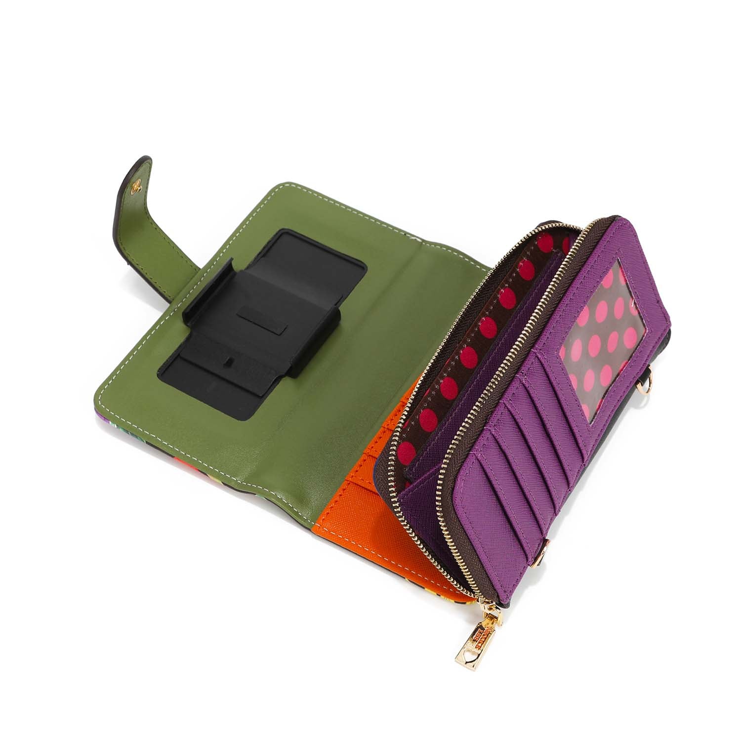 Foldable mobile case with shoulder function