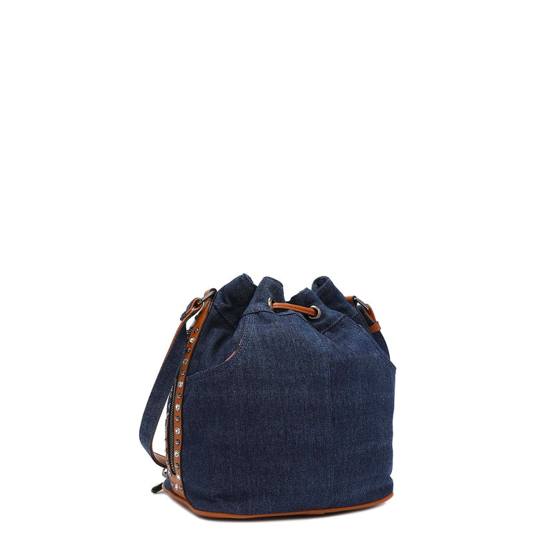 BOLSO BUCKET BUTTER-FLOWER DE DENIM