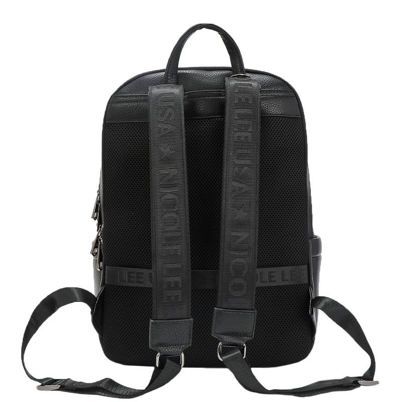 MOCHILA NEGRA CON PUERTO DE CARGA USB DE HOMBRE