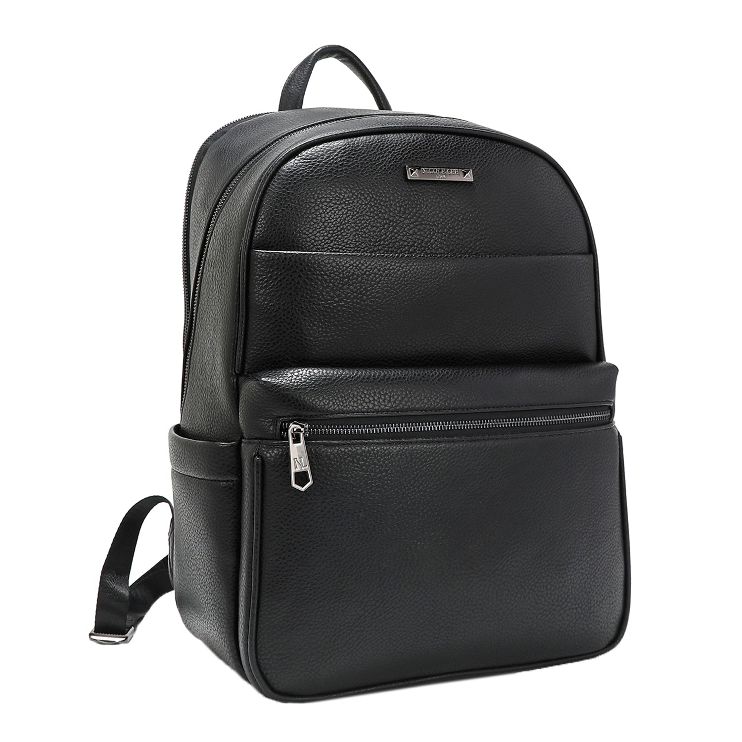 MEN'S BLACK BACKPACK WITH USB CHARGING PORT