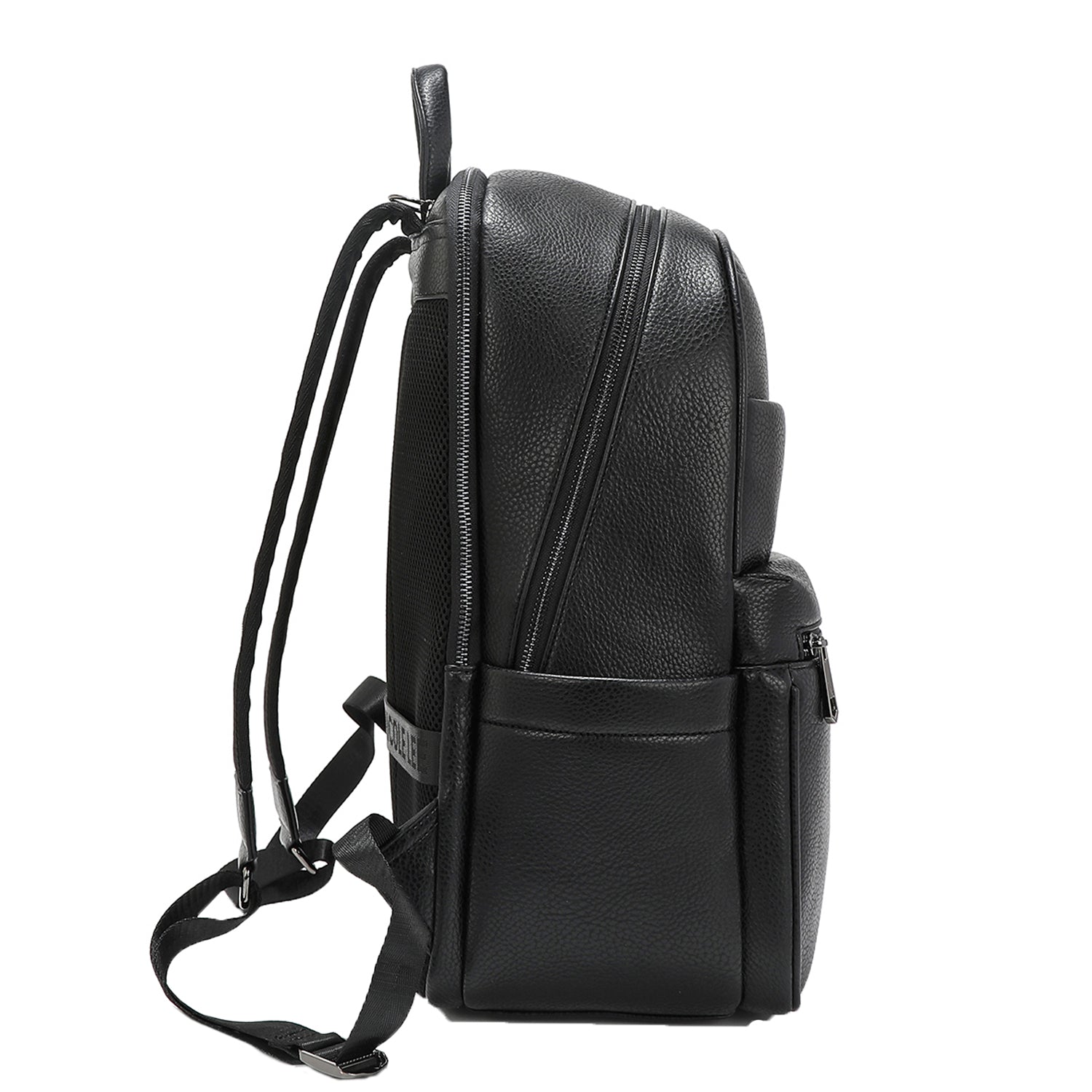 MEN'S BLACK BACKPACK WITH USB CHARGING PORT