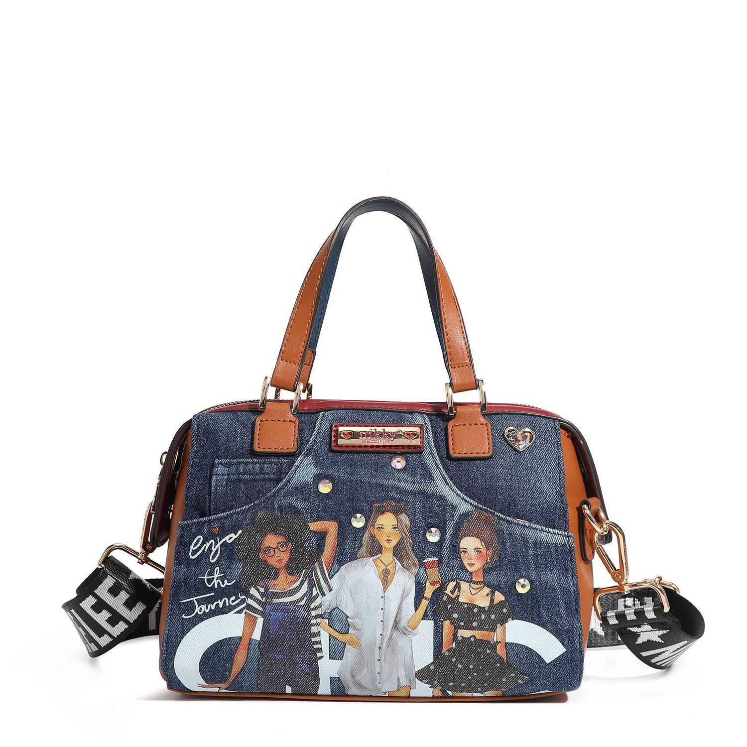 SMALL BOSTON BAG <tc>Denim</tc>