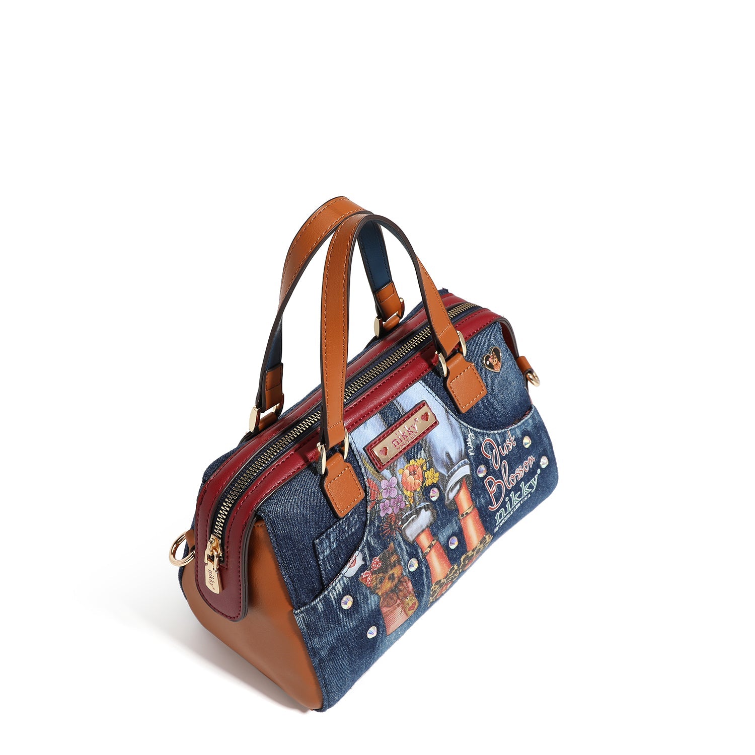 BOLSO PEQUEÑO MENSAJERO BOSTON DE VAQUERO