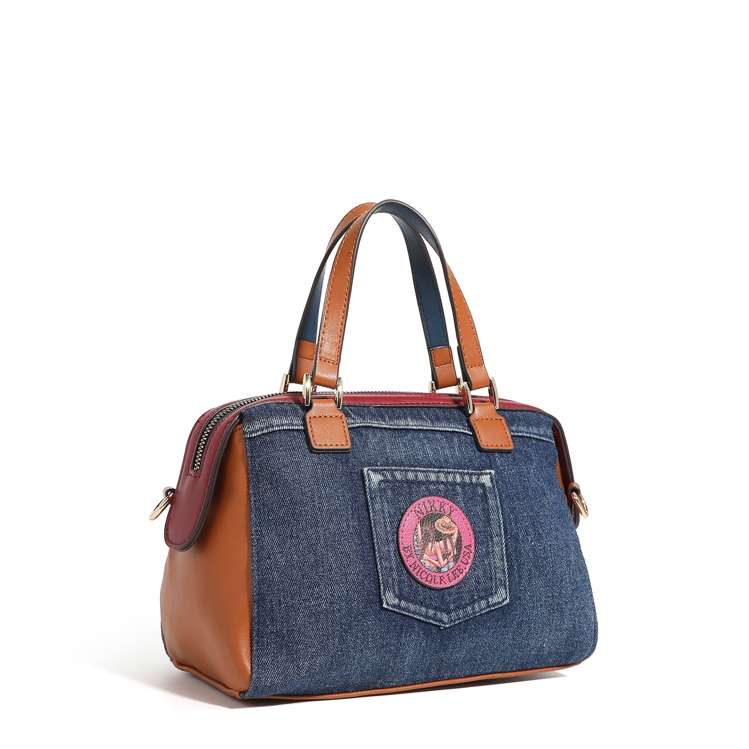 SMALL BOSTON BAG <tc>Denim</tc>