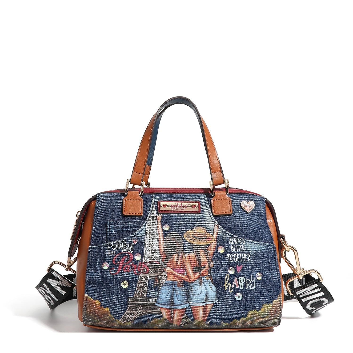 SMALL BOSTON BAG <tc>Denim</tc>