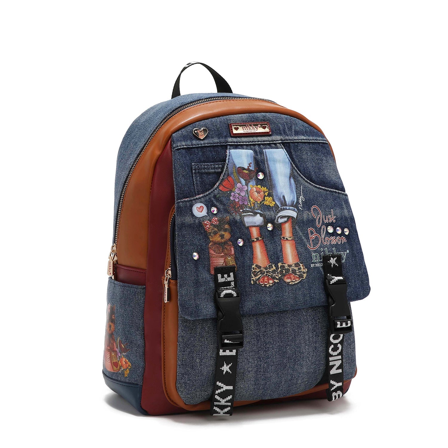 LARGE BACKPACK OF <tc>Denim</tc> WITH FLAP