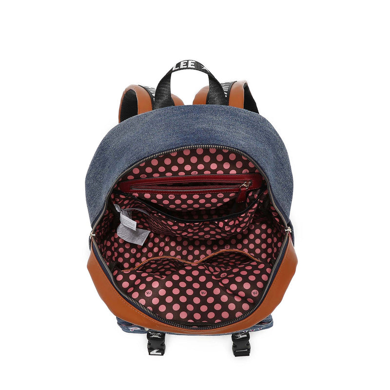 LARGE BACKPACK WITH FLAP <tc>Denim</tc>