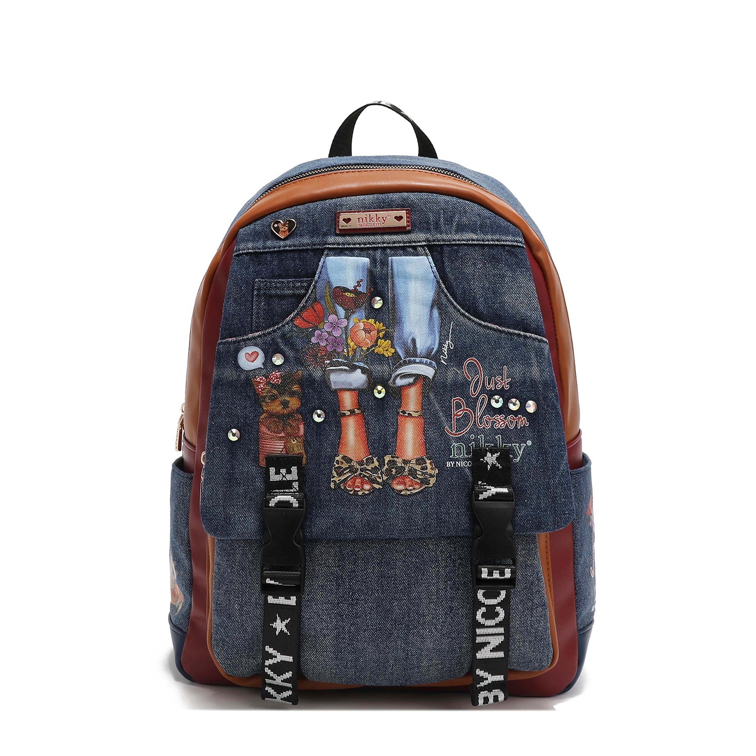 LARGE BACKPACK OF <tc>Denim</tc> WITH FLAP