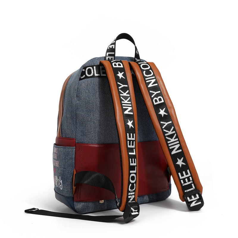 LARGE BACKPACK WITH FLAP <tc>Denim</tc>