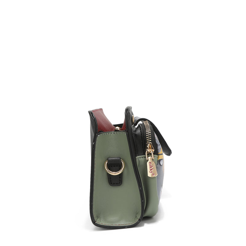 CROSSBODY BAG WITH DOUBLE POCKET "FRIENDS LOOK ALIKE"