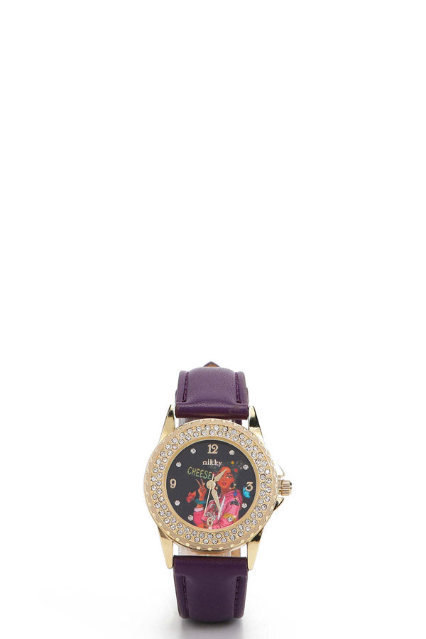 RELOJ MEDIANO DOBLE DIAMANTE "SIDNEY"