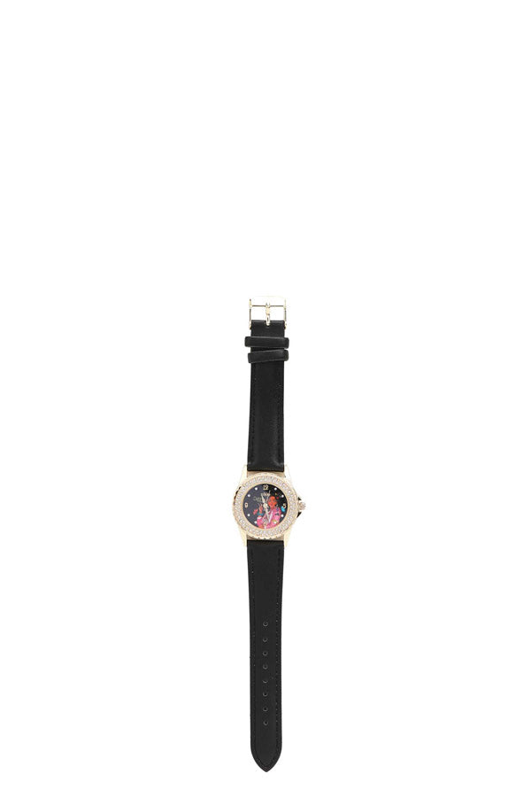 RELOJ MEDIANO DOBLE DIAMANTE "SIDNEY"