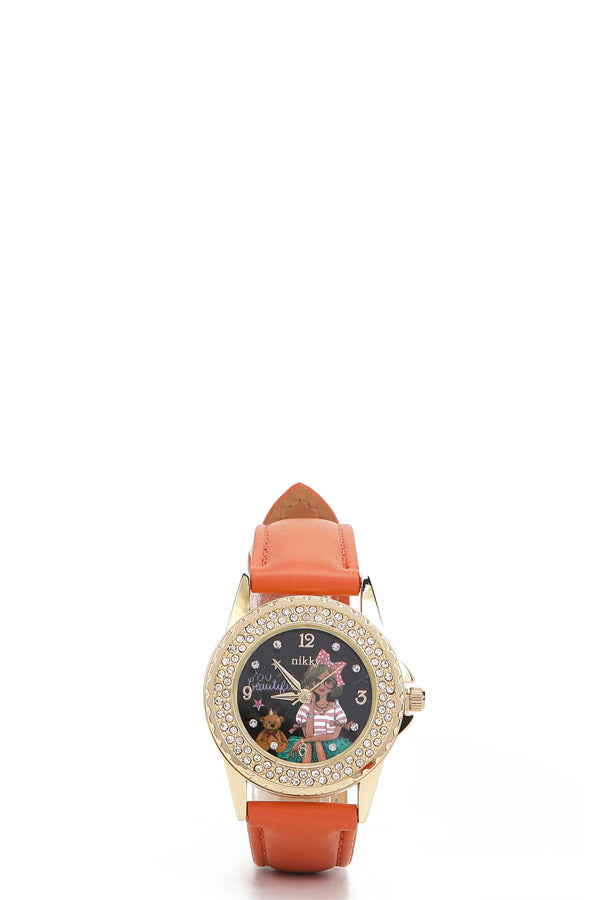 RELOJ MEDIANO DOBLE DIAMANTE "SIDNEY"