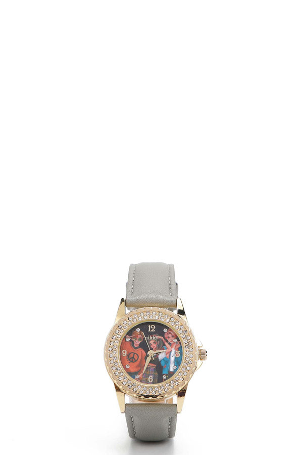 RELOJ MEDIANO DOBLE DIAMANTE "SIDNEY"