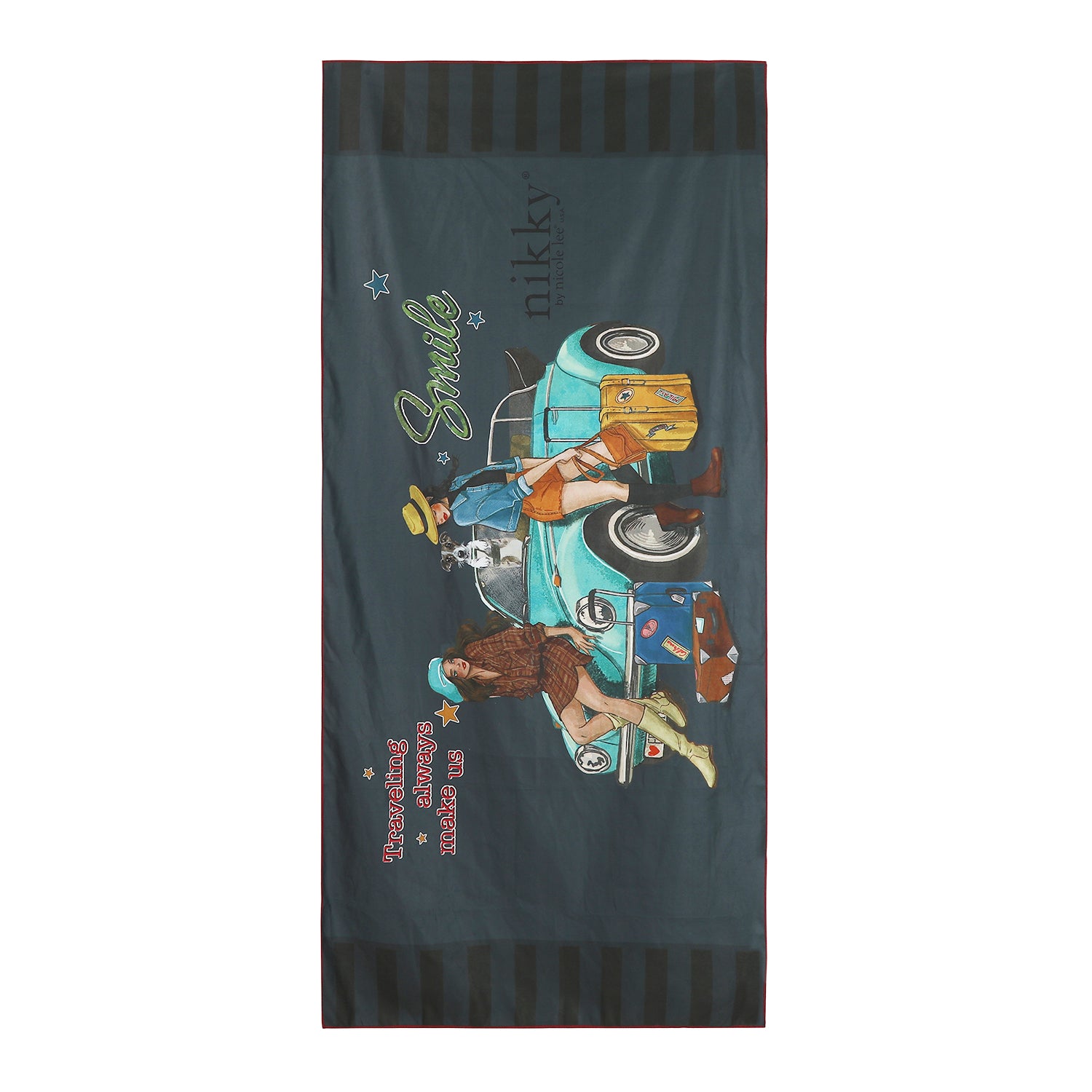 PRINTED BEACH TOWEL (<tc>Nikky</tc>)