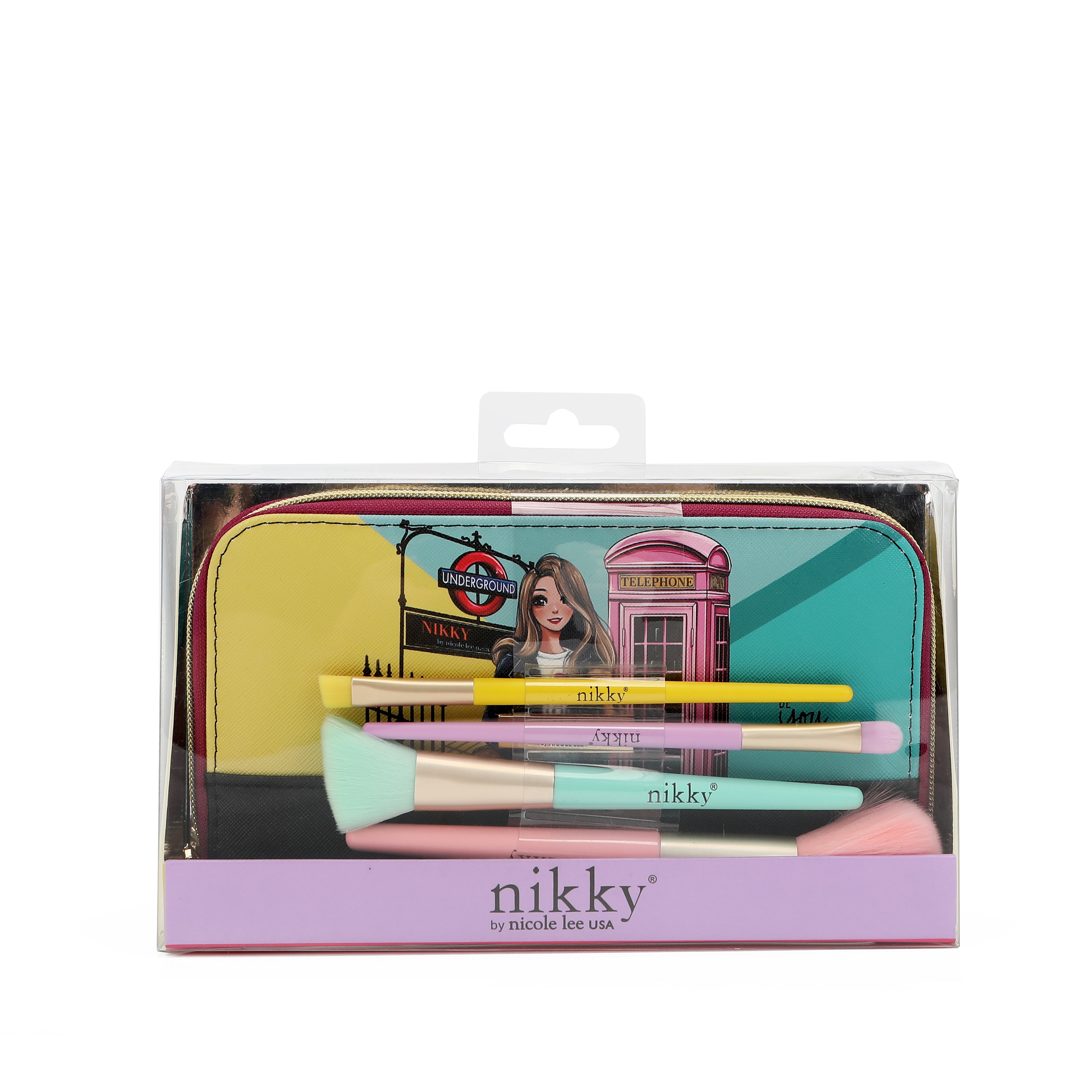 MAKEUP BRUSH SET WITH CASE <tc>NIKKY</tc>