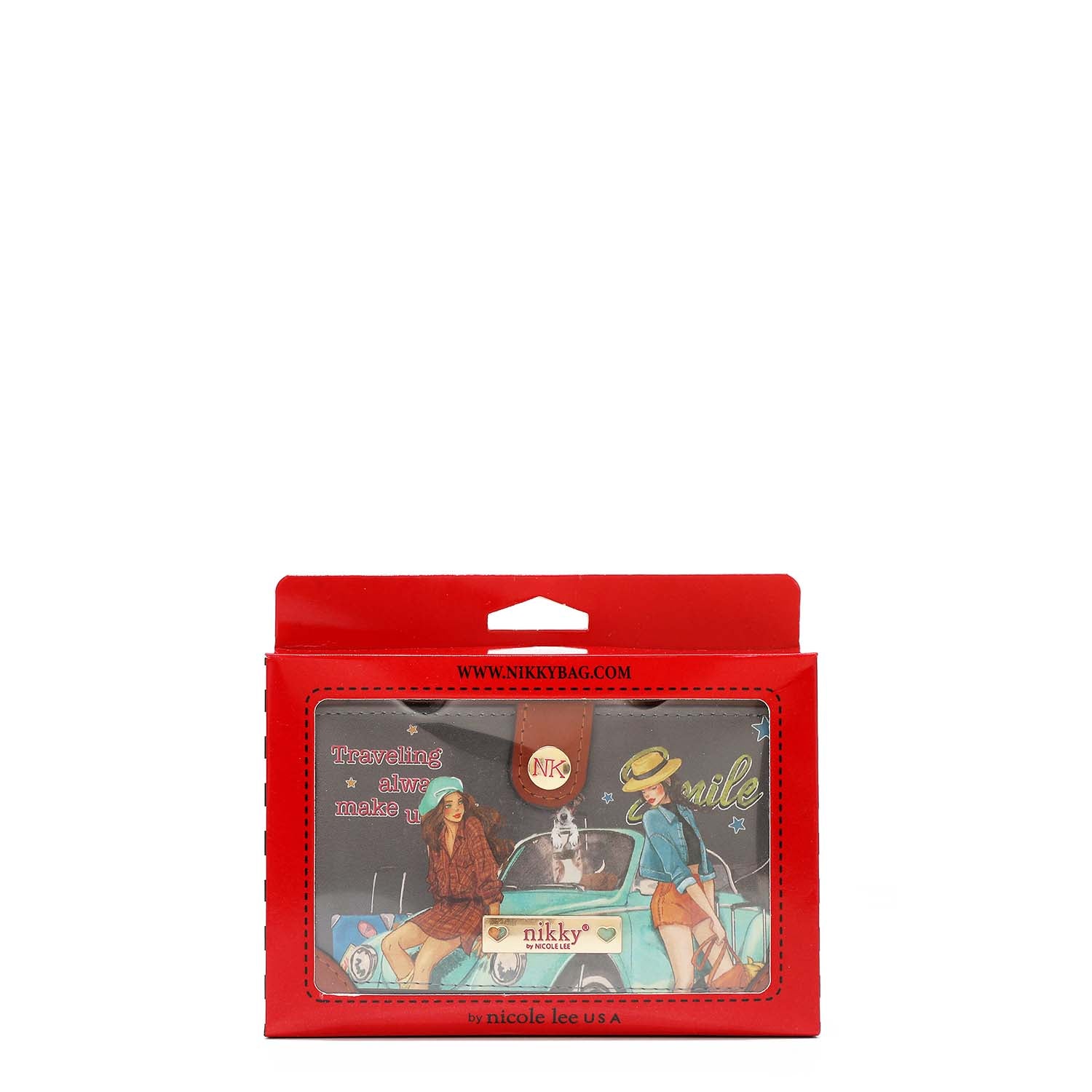 LARGE WALLET WITH DOUBLE CLOSURE PURSE <tc>NIKKY</tc>