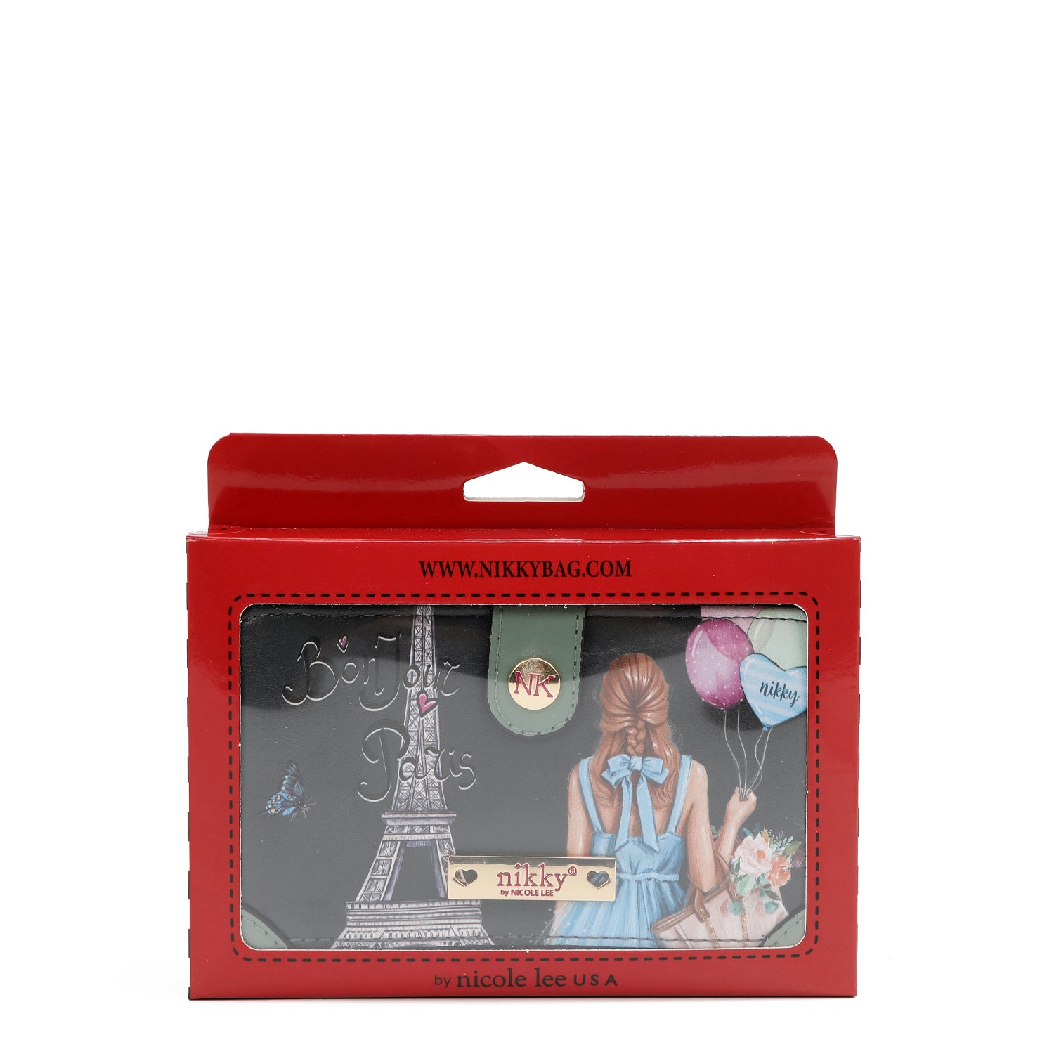 LARGE WALLET WITH DOUBLE CLOSURE PURSE <tc>NIKKY</tc>